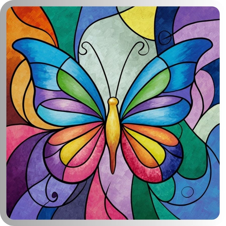 easy butterfly painting ideas - Paint By Numbers