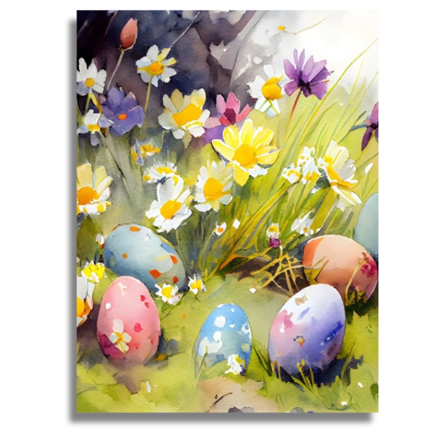 Easter-inspired picture for seasonal paint by numbers