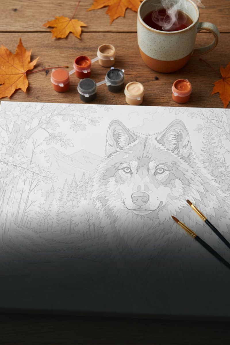 Wolf Paint by Numbers Collection