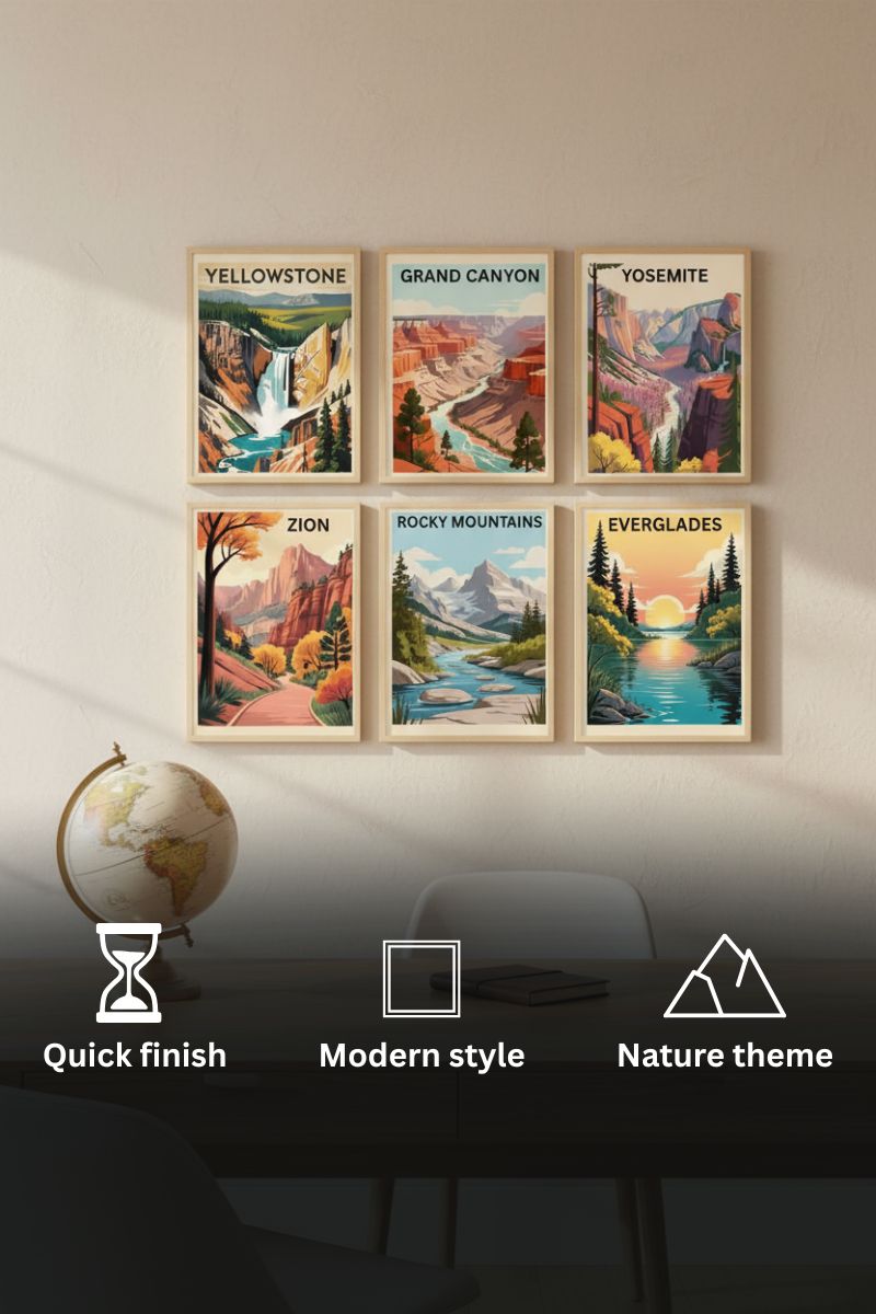 National Parks collection - Paint by numbers