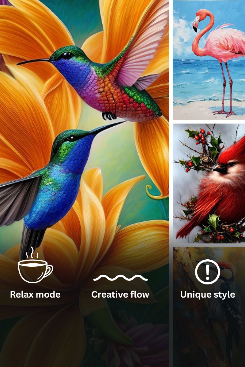 Birds Collection - Paint by Numbers