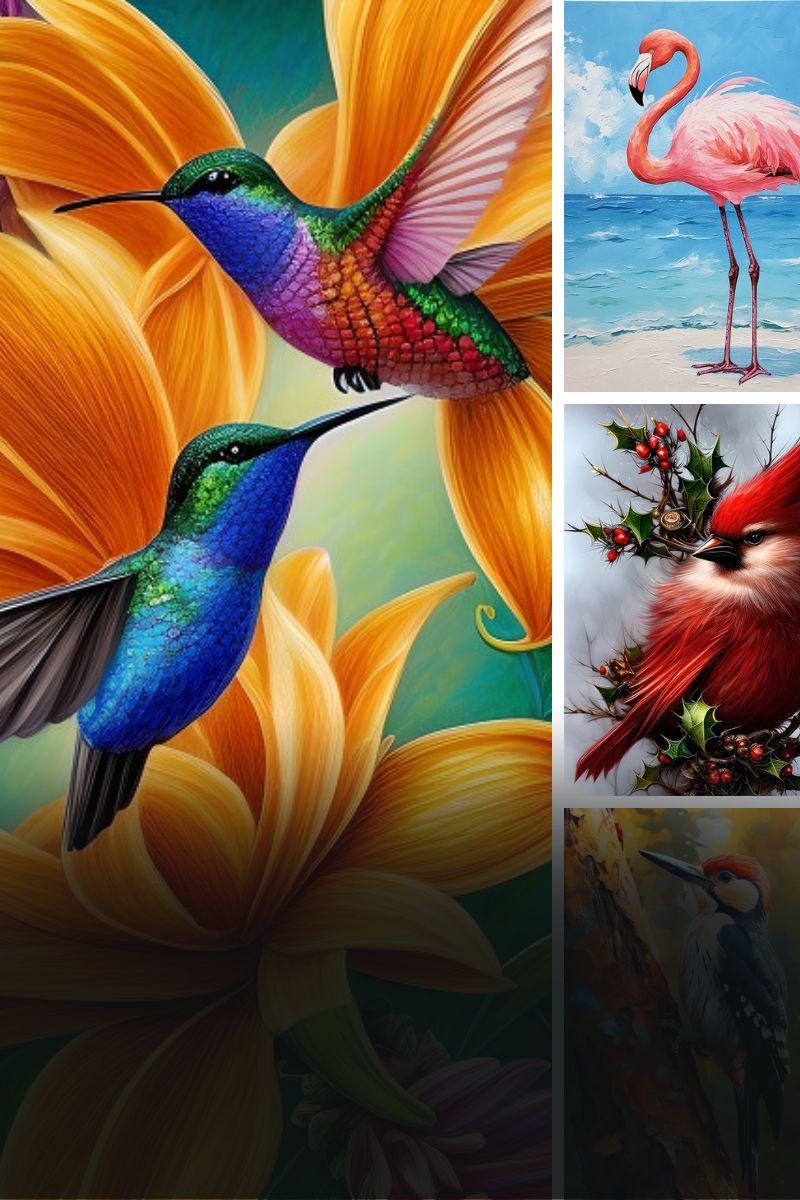 Birds collection - Paint by numbers