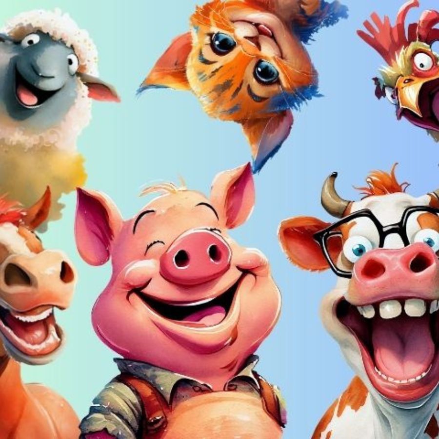 Animal collection paint by numbers