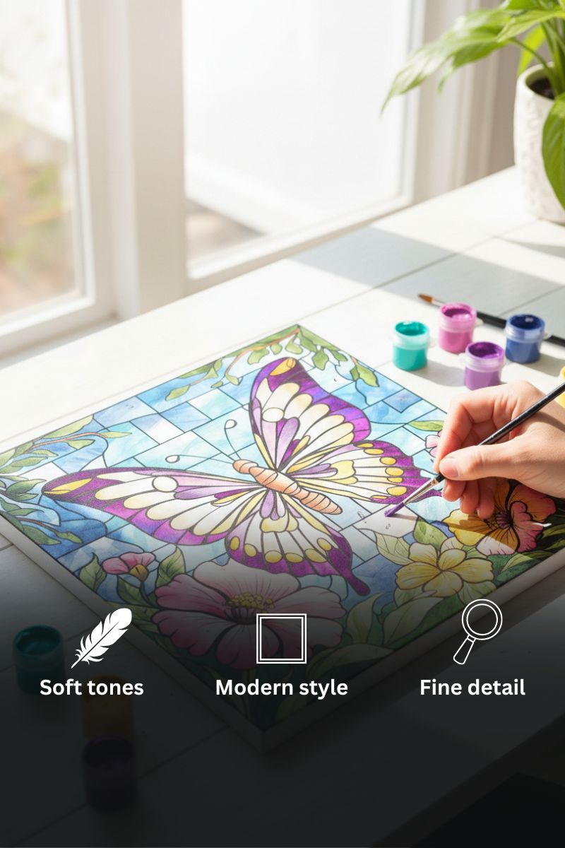 Butterfly Paint by Numbers - Painting by numbers shop