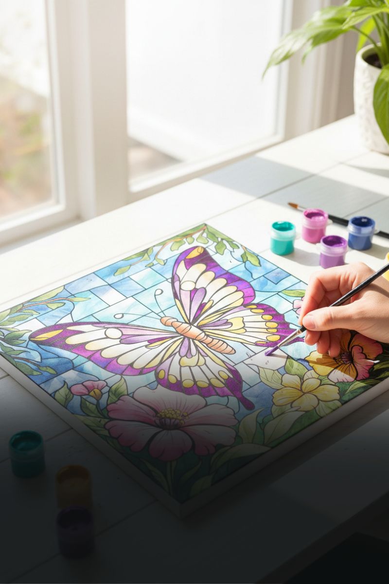 Butterfly Paint by Numbers - Painting by numbers shop