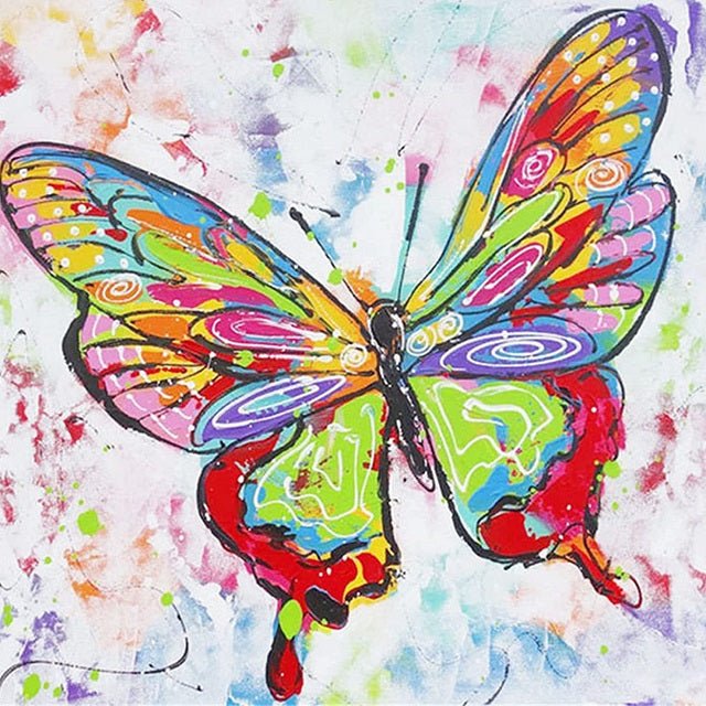 Paint by Numbers for Adults, Butterfly Paint by Numbers, Colorful  Butterflies Painting, Simple Butterfly Paint by Numbers for Wall Decor  Acrylic