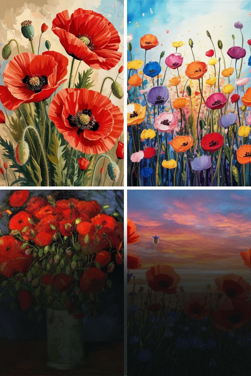 Poppy Collection - Paint by Numbers