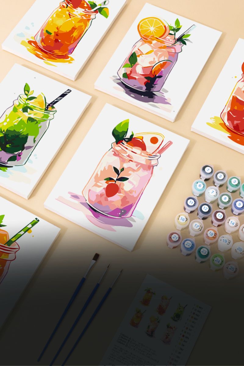 Mini Paint by Number Kits - Painting by numbers shop