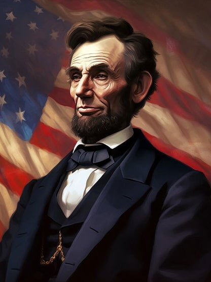 Abraham Lincoln - Paint by numbers
