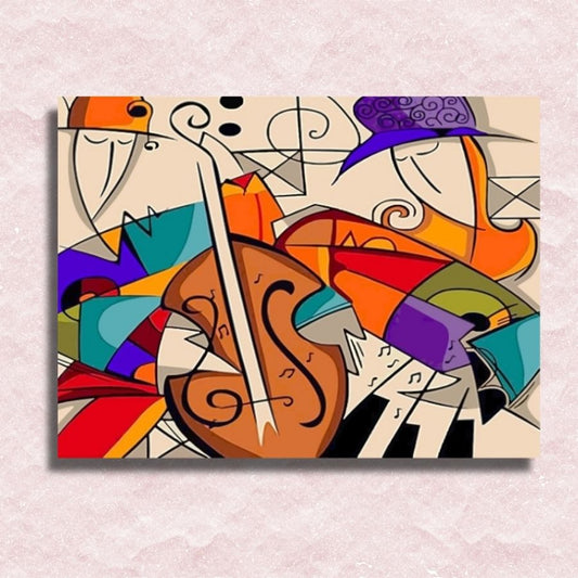 Abstract Music Canvas - Paint by numbers