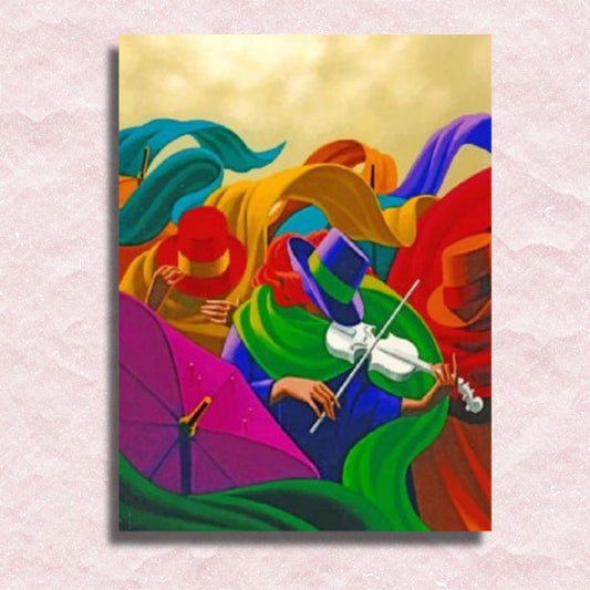 Abstract Violinist Canvas - Paint by numbers