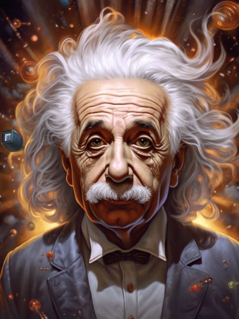 Albert Einstein - Paint by numbers