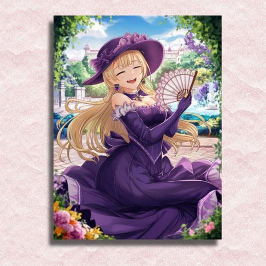 Anime Garden Princess Canvas - Paint by numbers