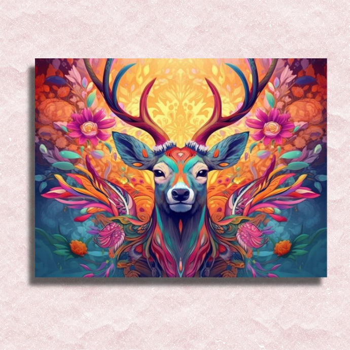 Artistic Deer Canvas - Paint by numbers
