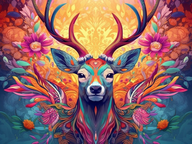 Artistic Deer - Paint by numbers