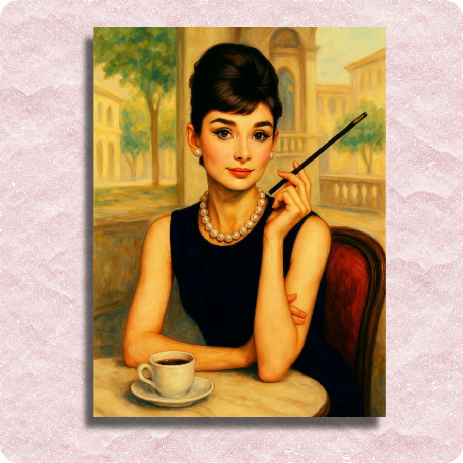 Audrey Hepburn Canvas - Paint by numbers