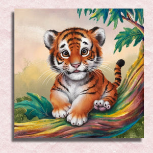Baby Tiger Canvas - Paint by numbers