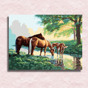 Beautiful Horses Canvas - Paint by numbers