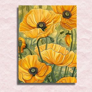 Beautiful Yellow Flowers Canvas - Paint by numbers