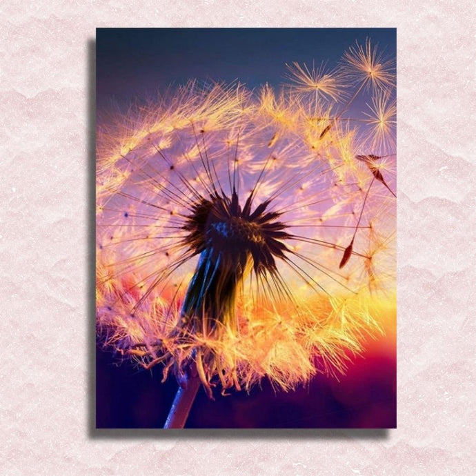 Bloomed Dandelion Canvas - Paint by numbers