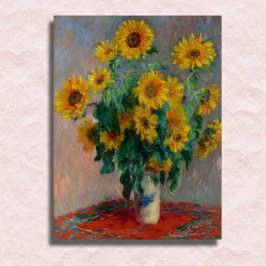 Claude Monet - Bouquet of Sunflowers Canvas - Paint by numbers