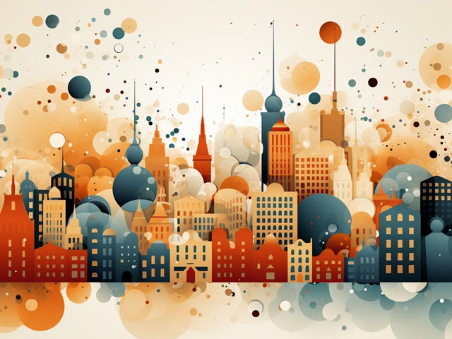 Bubbly Urban Dreams - Paint by numbers