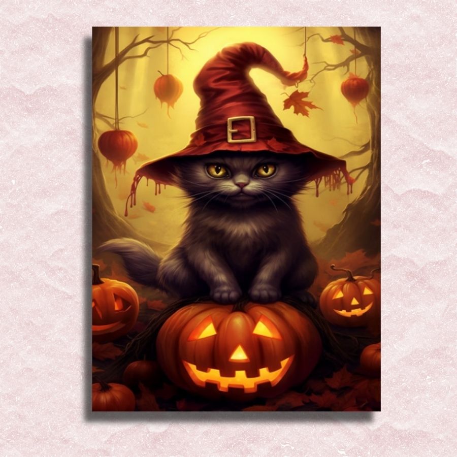 Cat Witch Canvas - Paint by numbers