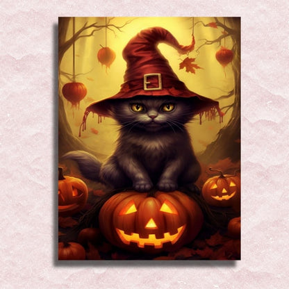 Cat Witch Canvas - Paint by numbers