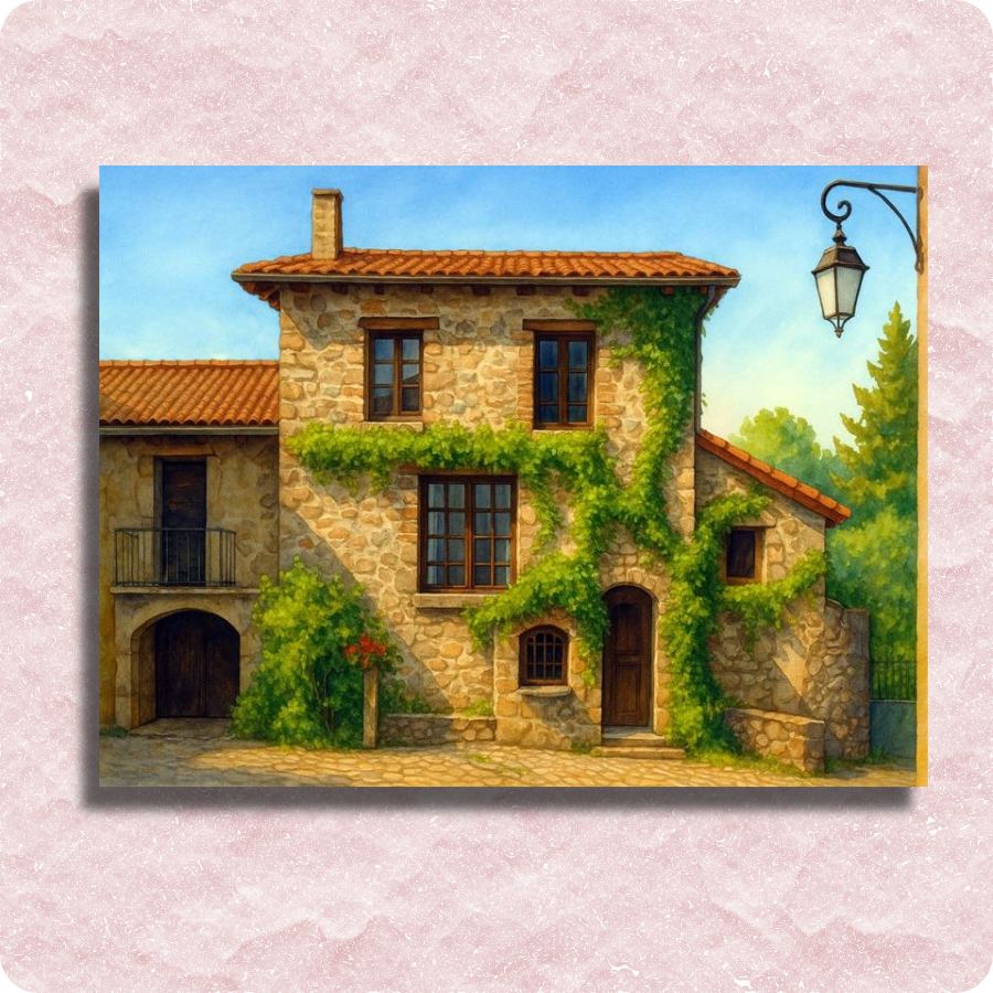 Charming Provence Home canvas - Paint by numbers