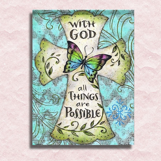Christian Quote Canvas - Paint by numbers
