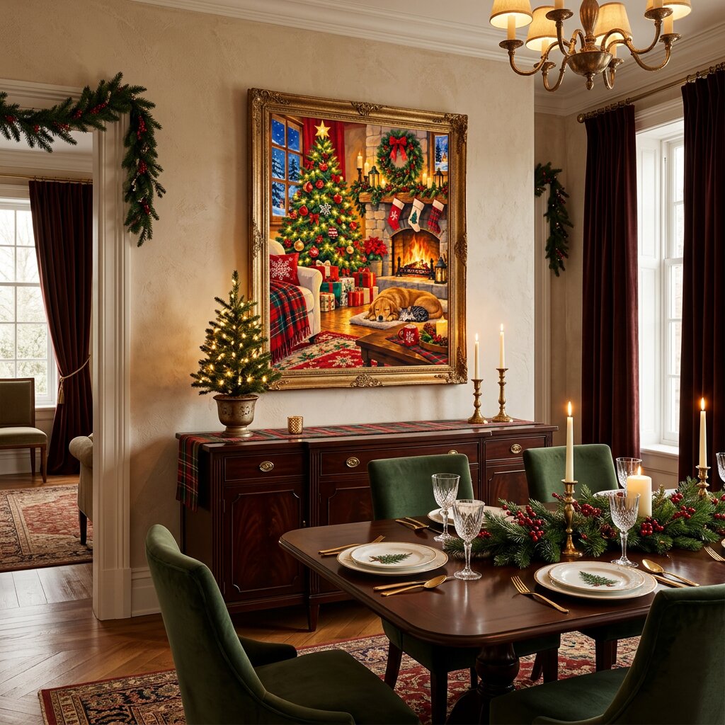 Christmas Glow Canvas - Paint by numbers lifestyle
