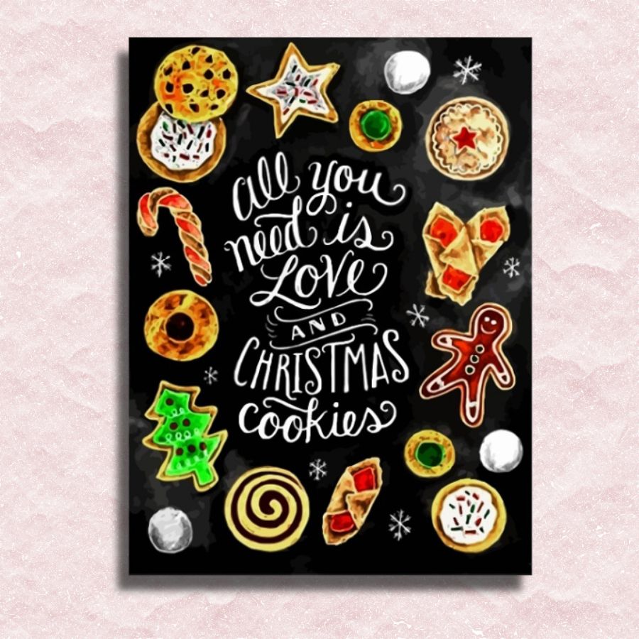 Christmas Quote Canvas - Paint by numbers