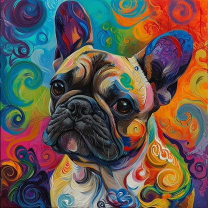 Color Splash Bulldog - Paint by numbers