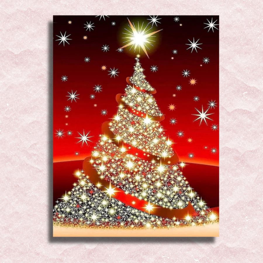 Diamond Christmas Tree Canvas - Paint by numbers