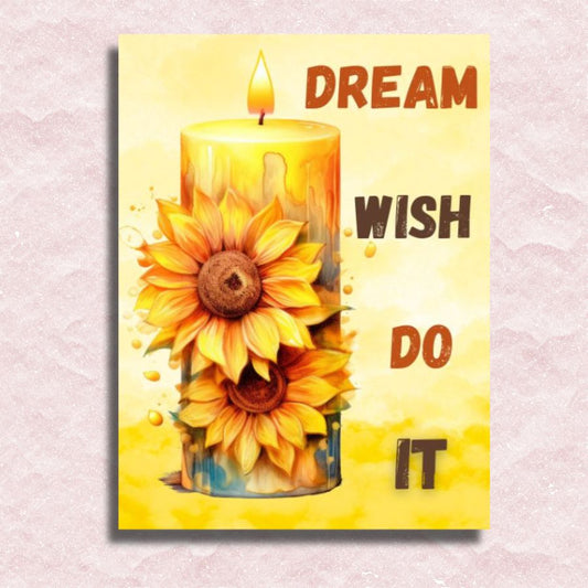 Dream it Wish it Do it Canvas - Paint by numbers