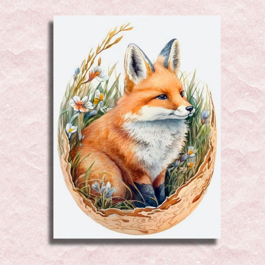 Easter Egg Fox Canvas - Paint by numbers