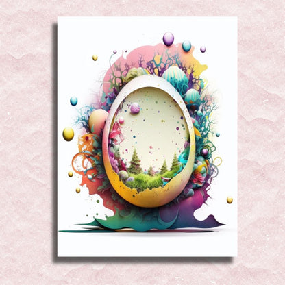 Easter Egg World Fantasy Canvas - Paint by numbers