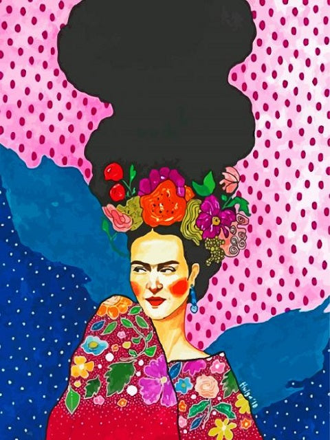 Floral Frida - Paint by numbers