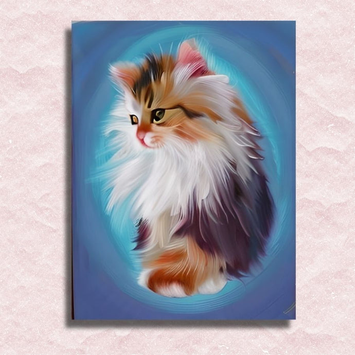Fluffy Cat Canvas - Paint by numbers