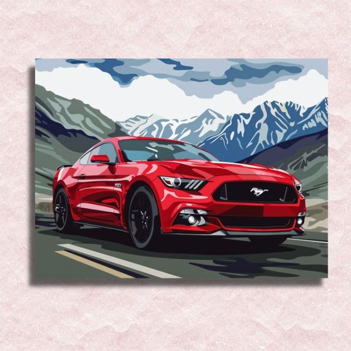 Ford Mustang Canvas - Paint by numbers