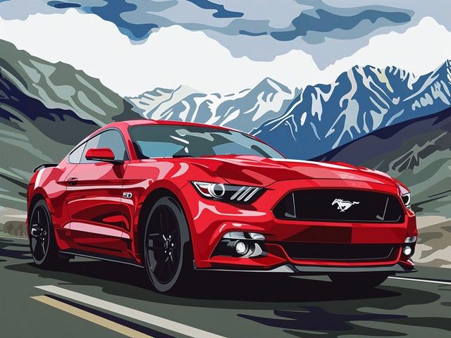 Ford Mustang - Paint by numbers