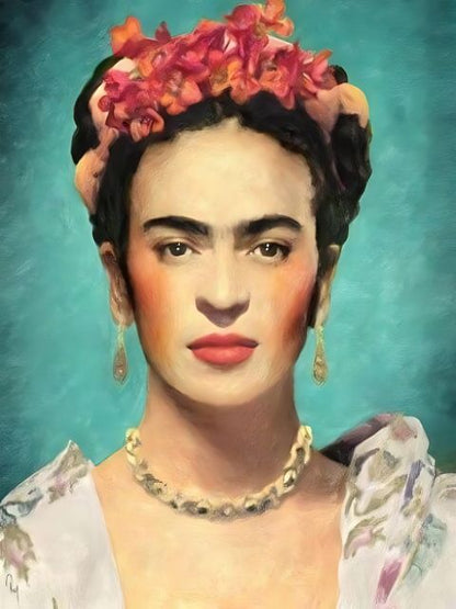 Frida Kahlo - Self Portrait - Paint by numbers