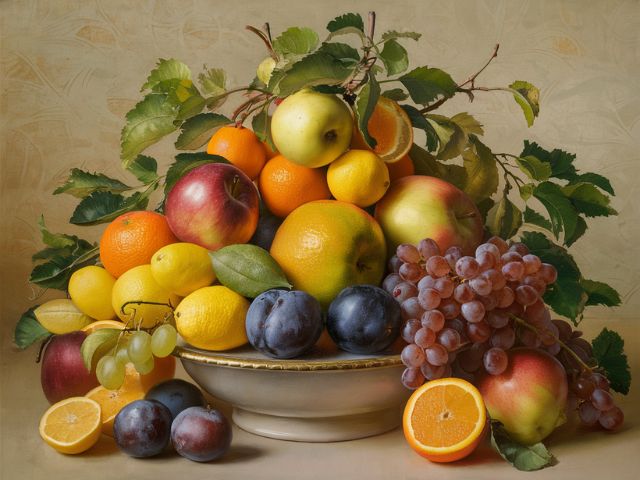 Fruitful Bowl - Paint by numbers