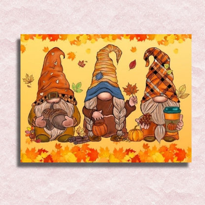 Gnomes of Autumn Canvas - Paint by numbers