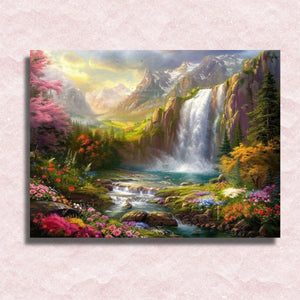 Gorgeous Waterfalls Canvas - Paint by numbers