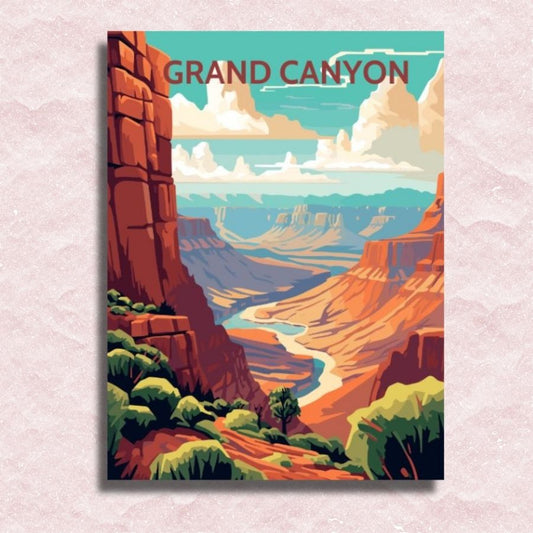 Grand Canyon Poster Canvas - Paint by numbers