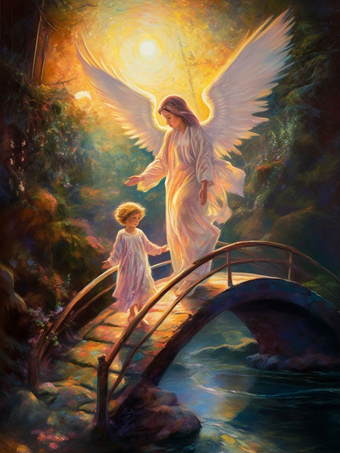 Guardian Angel - Religious Paint by Numbers