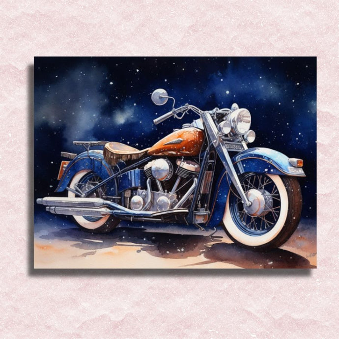 Harley Davidson in Colors Canvas - Paint by numbers