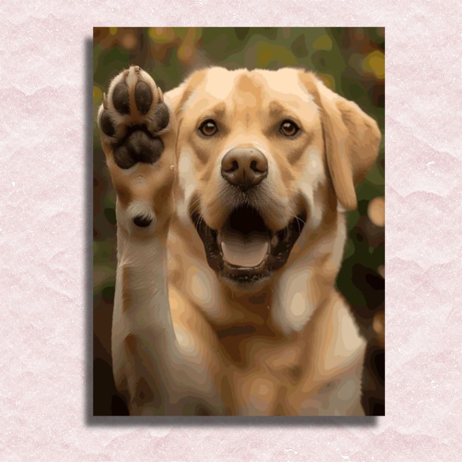 High Five Paws Canvas - Paint by numbers