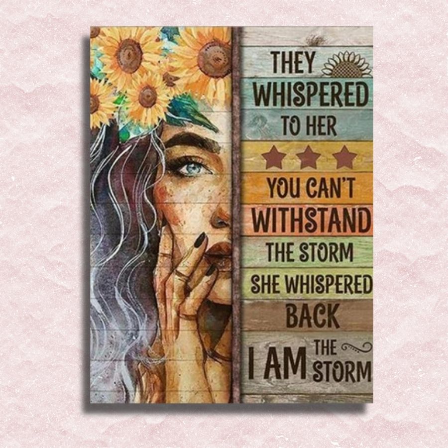 I am the Storm Canvas - Paint by numbers